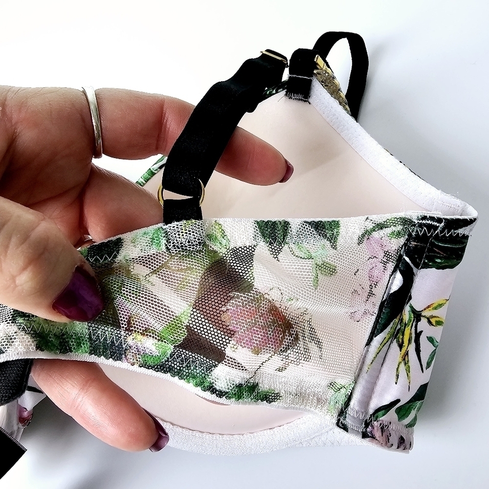 Victoria's Secret Orchid Paradise Floral Push-Up Bra NWT  32D - Picture 8 of 8